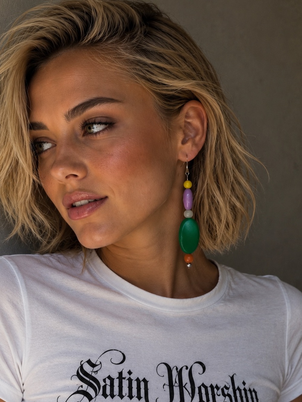 Colorful Beaded Dangle Earrings